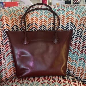 Patricia Nash Rich Brown Leather Tote